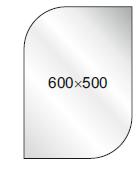 Зеркало. Размер: 600*500 мм