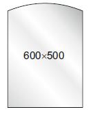 Зеркало. Размер: 600*500 мм