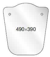 Зеркало. Размер: 490*390 мм