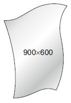 Зеркало. Размер: 900*600 мм