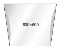 Зеркало. Размер: 600*500 мм