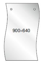 Зеркало. Размер: 900*640 мм