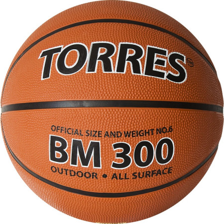 Мяч баскетбольный TORRES BM300 размер 3