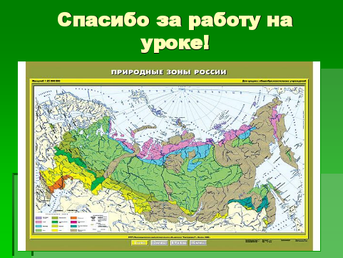 Учебная карта "Природные зоны России. Начальная школа" (100*140)